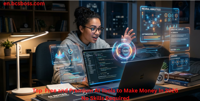 Top Free and Premium AI Tools to Make Money in 2026 No Skills Required